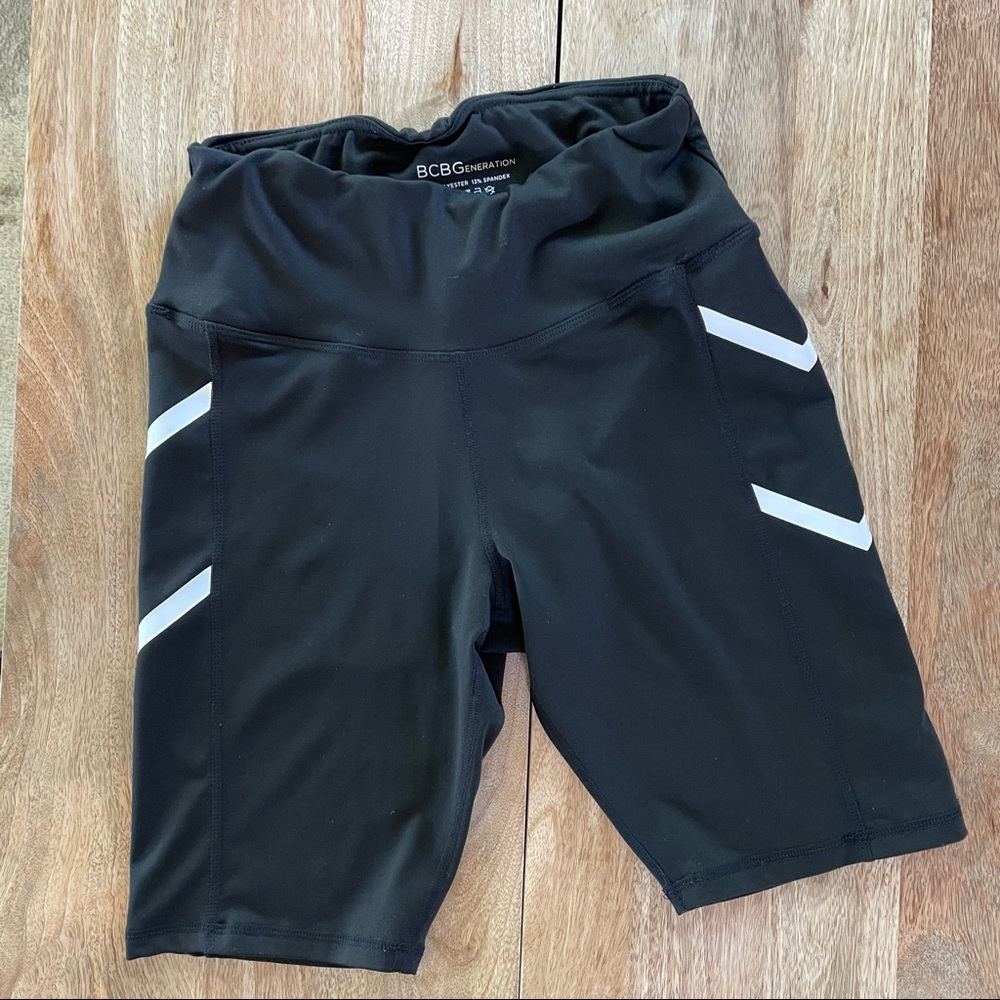 BCBGeneration Black Biker Shorts